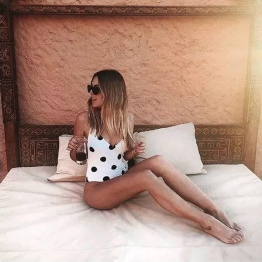 ZARA polka dot swimsuit